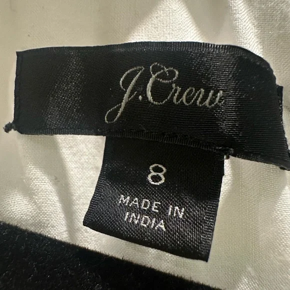 Women's J.Crew Sleeveless A-Line Poplin Dress White Size 8 - Picture 9 of 9